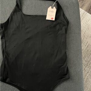 Black Bodysuit Top